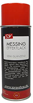 SDV Chemie Messing Effektlackspray 12x 400ml Spraydose Messinglack Metall Effektlack Acryllack Spray
