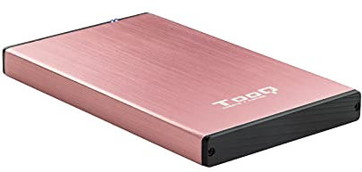CAJA HDD/SSD TOOQ TQE-2527P 2.5- SATA USB3.0 ROSA