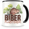 Samunshi® Biber Tasse mit Spruch Biber Flüsterer Geschenk für Biber Fans Kaffeetasse Lustige Tassen zum Geburtstag 300ml