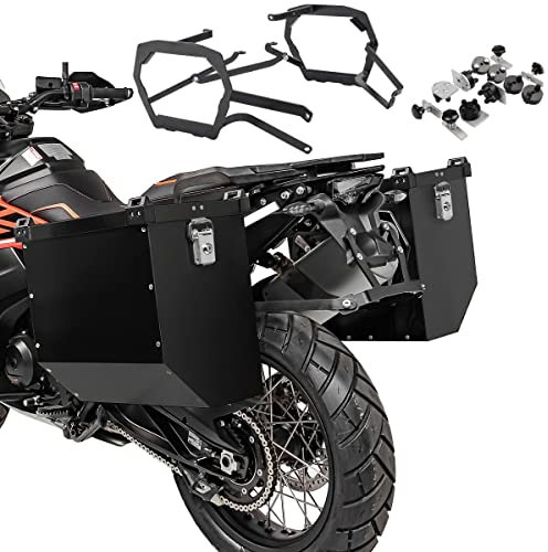 Alu Koffer für KTM 390 Adventure 20-24 Atlas 2x40 L Kofferträger schwarz