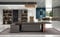 JVmoebel Eckschreibtisch Büro Einrichtung Chef Zimmer Möbel Design Schreibtische Möbel, Braun, 320 * 240 cm oder 240 * 320 cm