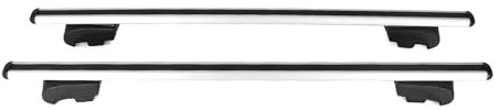 Dachträger Gepäckträger kompatibel mit Audi Q7 4L 2006-2015 TÜV ABE Aluminium Grau 2 TLG