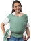Boba Baby Tragetuch Neugeborene - Elastisches Babytragetuch und Stilltuch für Unterwegs - Einfach zu binden - Babytrage Neugeborene ab Geburt bis 16kg (Sage Green)