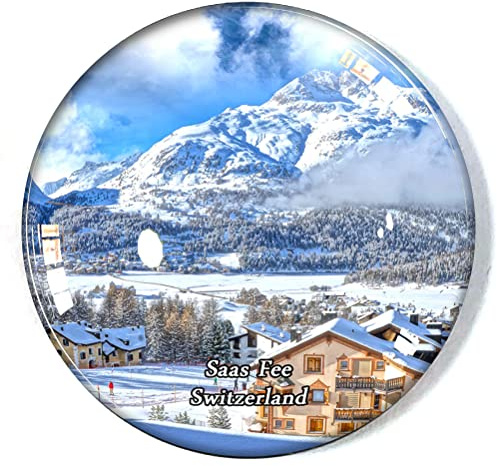 SAAS Fee Schweiz Kühlschrankmagnet Kühlschrank Gefrierschrank Magnet Souvenir Dekoration Magnet Aufkleber Glas Basteln