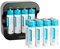Piles Rechargeables Lithium AA 1,5V - Chargeur avec 12 Pack Accu Haute Capacité 3500mWh - Recharge Rapide 2H - Longue Durée 10 Ans, 1300 Cycles, Sortie Constante, Aux Souris, Claviers, Manettes de Jeu