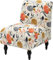 Sesselhussen Stretch Ohne Armlehne，Elastisch Sofabezug Armless Chair Cover Sesselschoner,langlebig,Jacquard-Stoff, Waschbar,für Wohnzimmer Hotel Haus Esszimmer ( Color : Beige/Orange , Size : 1pc )