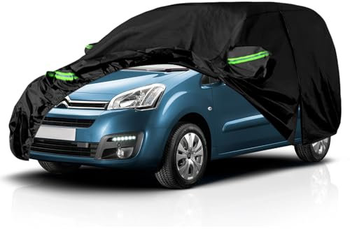 Autoabdeckung Wasserdicht Ersatz für Citroen Berlingo 2008-2018 (SWB), Auto Abdeckplane Autogarage Autoplane Ganzgarage, Atmungsaktive Vollgarage Wasserdicht Reflexionsstreifen,172.5(L)* 71(W)* 71(H)