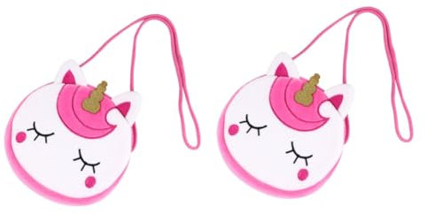 Holibanna 2 STK Einhorn Umhängetasche Mädchenhandtasche Handytasche Polyester Tragbar Student