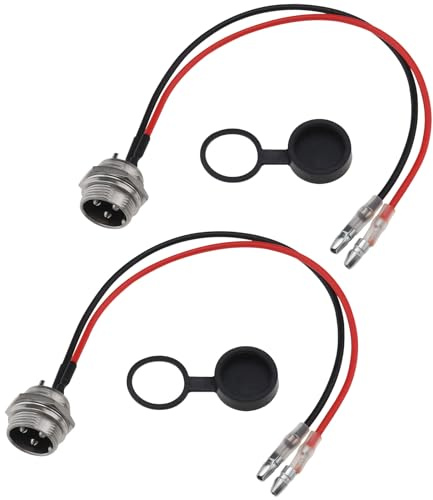 LT Easiyl 2PCS Electric Scooter Charging Port Power Cable Scooter Charging Interface Plug Power Cord Compatible with Kugoo M4 Electric Scooter Accessory