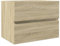 vidaXL Armario de Lavabo contrachapada Roble Sonoma 60x38,5x45 cm, Armario de Lavabo, Armario de baño, Mueble de tocador, gabinete de baño
