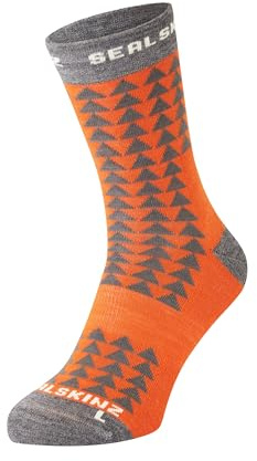 SealSkinz Unisex Mid Length Running Sock Hilgay Merino Laufsocke, mittellang