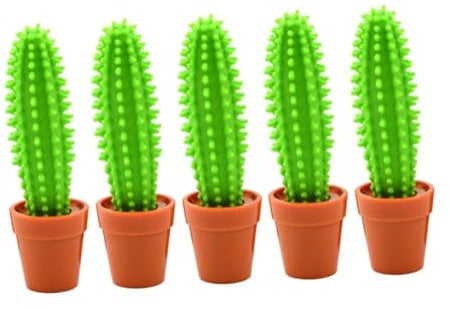 CAXUSD 5pcs Simulated Cactus Ink Pens Portable Fine Tip Writing Pens Decorative Ballpoint for Office Home