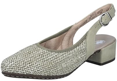 Rieker Femme 47060 Escarpins à Bride, Vert, 38 EU