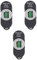 KONTONTY 3pcs Screw Finder Screw Detector Nail Finder Nail Detector Beam Finder for Wall Magnet Nail Finder Portable Finder Sensor Magnetic Finder Plastic Black