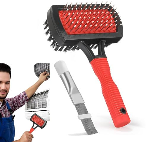 Cleaning Brush, Double-Sided Evaporator Coil Cleaner, Fin Comb Cleaning Kit, Air Conditioner Fin Comb Cleaner, Radiator Repair Clean Tool, Evaporator Coil Brush, Air Conditioner Coil Cleaner