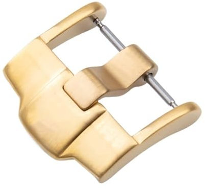 KDEGK 18 mm, 20 mm, 22 mm, 24 mm Dornschließe aus Edelstahl, passend für AP-Uhren, Audemars und Pigue(Gold,22mm)