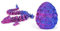 3D Printed Rose Dragon Egg With Dragon Inside, Articulated Dragon Egg Toy, Mysterious And Exquisite 3D Printed Flexible Joint Dragon (Laser Purple)