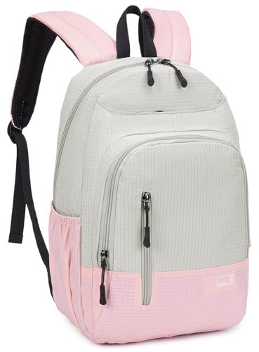 BAGZY Zaino Ryanair 40x20x25 Zaino da Viaggio Aereo Bagaglio a Mano Piccolo Zaini Antifurto Borsa Da Cabina Impermeabile Zainetto Porta PC per College Scuola Donna Uomo Rosa