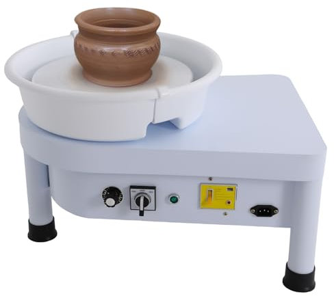 Royyalpa Keramikmaschine Töpferscheibe Mini-Töpfermaschine für Anfänger und Kinder, 250W Motor, 0-300rpm, 30cm Drehscheibe, 20kg Tonkapazität, ideal für DIY, Schulunterricht und Töpferwerkstätten