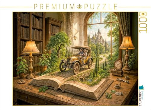 Puzzle · Zeitreise auf Rädern mit dem Oldtimer | Oldtimer Eleganz zwischen den Seiten · 1000 Teile · Lege-Größe 64 × 48 cm · CALVENDO Puzzle