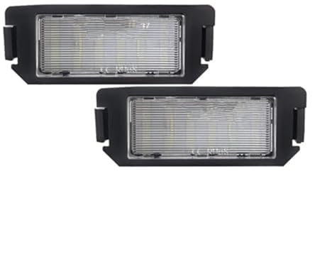 BTFWM Auto License Plate Lamp Kit, 2Pcs License Plate Light, for Kia, for Picanto For Rio For Soul 12V White No Error