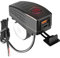 Hemobllo Chargeur Double Port pour Téléphone et GPS Étanche Facile à Installer Charge Rapide USB Accessoire Pratique pour Motocyclette