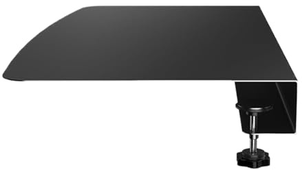 Lpoppcx Desk Extension | Clamp-On Keyboard Extender for Desk - Organizer Adapter Extension for L Shaped Table Corner Computer Monitor Dorm College Travel