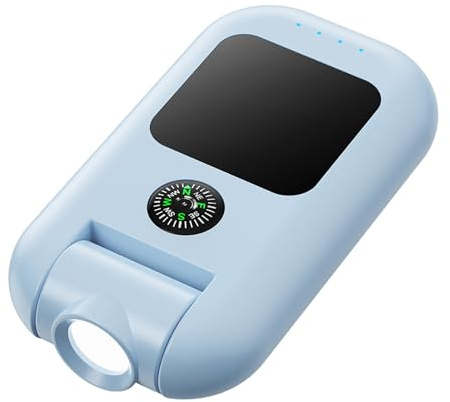 HAISENG Batterie de type C avec lampe de poche, chargeur porte-clés portable, adapté aux activités de plein air, chargeur porte-clés compact mobile COBlight accessoire de randonnée