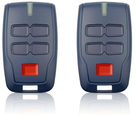2 pièces Télécommande pour portail BFT MT B RCB4,433.92Mhz 4 boutons 4 canaux Bleu Rolling Code pour Rolling BFT MT B RCB04 R1 CLEAR ICE RCB02 VINEYARD