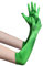 BABEYOND Damen Handschuhe Satin Classic Opera Fest Party Audrey Hepburn Handschuhe 1920er Stil Handschuhe Elastisch Erwachsene Größe Ellenbogen bis Handgelenk Länge 52/55cm (Lang Glatt 52cm / Grün)
