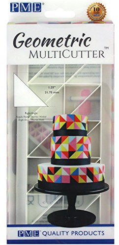 PME MultiCutter für Kuchendesign, geometrisch, plastik, weiß, Large