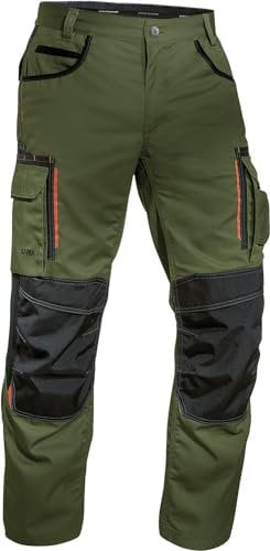 Uvex Tune-Up Männer-Arbeitshosen Lang - Cargohose für die Arbeit,Grün,44