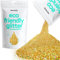 Hemway Eco Friendly Biodegradable Glitter - Gold Holographic | 100g Fine Plant-Based Metallic Flakes for Arts & Resin Crafts | Bio Supplies for Festival, Hair, Face, Body & Nail Art Decoration