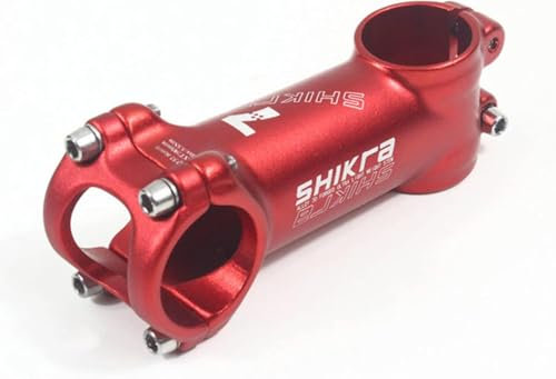 31.8 Vorbau 7 Grad 45 mm 55 mm 65 mm 70 mm 80 mm 90 mm 100 mm 110 mm Fahrrad Lenker Vorbau Riser MTB Vorbau für Mountainbike, Rennrad, BMX, Track Bike, rot, 110 mm