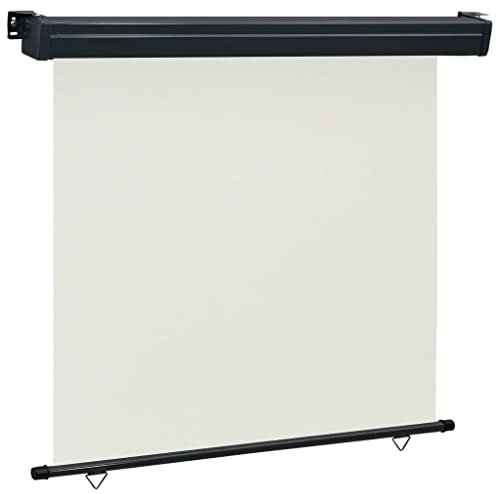 vidaXL Toldo Lateral Balcón Estructuras Ventanas Balcones Casa Bricolaje Hogar Quitasoles Decoración Jardín Terraza Color Crema 160x250 cm