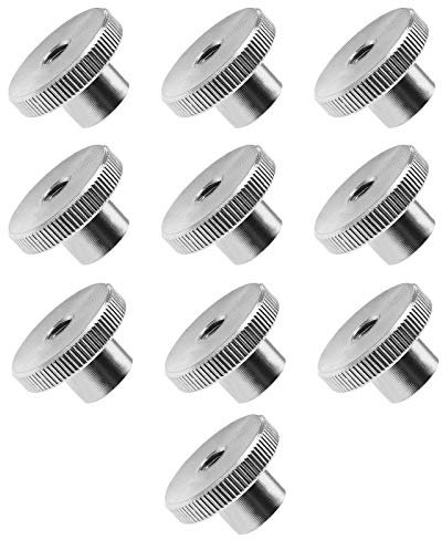 Be In Your Mind M5 DIN466 Rändelmuttern Innengewinde 304 Edelstahl Silber Runde Handgriffmutter Knopf Sicherungsmutter