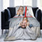 UOOYAA Fotodecke mit Eigenem Foto Name,Super Weich Personalisierte Foto Decke Selbst Gestalten Bedrucken Lassen Kuscheldecke Geschenk für Freunde Familie Geburtstag Weihnachten(3 Fotos)