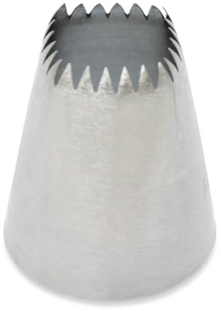 ScrapCooking - Douille Carrée Cannelée en Inox - Douille à Pâtisserie Pochage Carré - Pour Décoration Gâteaux, Entremets, Cupcakes & Meringues - Embout Accessoire Ustensile - 1748