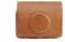 Retro Camera Bag for Fujifilm Instax Mini EVO with Shoulder Strap PU Leather Cover Protective Camera Case Shoulder Bag (Brown)