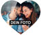 PhotoFancy® - Personalisierter Acrylglas-Kühlschrankmagnet mit eigenem Foto - Fotomagnet aus Acryl gestalten - Variante wählen - Form: Herz