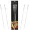 Barbecue Kebab Skewers 45cm BBQ Meat Fish Vegetables Chromed Steel x 4 Chef Aid
