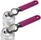 DUNLAGUE 2-Pack Soda Can Opener and Beer Bottle Opener Bartender with Good Grip Silicone Handle, Pop Top Can Tab Opener for Long Nails, Bottle Opener for Arthritic Hand and Seniors, Rosy