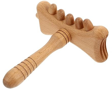 GLEAVI Beechholz Guasha Stick Nacken Schulter Massagestab Relaxer Zur Schmerzlinderung Und Hautpflege Hilfe Für Verspannungen Geeignet Für Gesicht Und Körper