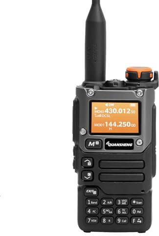 PUEKEO Quansheng UV K5 8 Plus Tragbares Dual-Band Zweiwege-Funkgerät (VHF/UHF) 5W FM Walkie Talkies Output NOAA Wetterwarnung