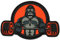 Patches Klett - PVC Patch für taktische Rucksäcke und Westen Cross Training und Fitnessstudio - Aufnäher mit Klettverschluss - Militär Patch Klett - Gorilla geprägter Klettaufnäher Zubehör