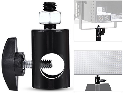 Lichtstativ-Adapter, 38-Zoll-Gewinde-Adapterschraube B. Spezielles Metallisches Material, Langlebig und solide. Ohne Stahl-Lichtstativ, Passend für Gewindelose Lichtstative