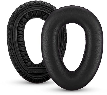 Brainwavz Ersatz-Ohrpolster für Sennheiser PXC480, PXC550, PXC 550-II, MB660 UC, MB 660 MC Kopfhörer, weiche PU-Lederkissen, einfache und schnelle Installation, Schwarz