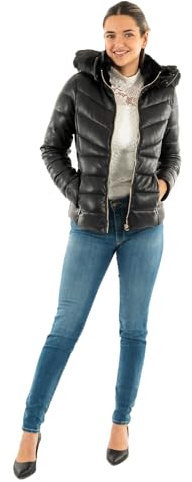 Morgan femme doudoune à capuche Noir Taille 38