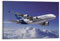 GLMHOK Passagierflugzeug-Poster, A320, Wolken, Flug, Luftfahrt, Zivilflugzeug, dekoratives Gemälde, Leinwand, Poster, 30 x 45 cm