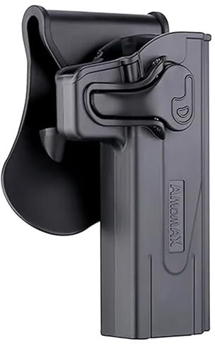 Amomax Holster für Hi Capa | Starre Hülle für Airsoft-Modelle Hi Capa. 360° drehbar. Hülle für Gürtel.